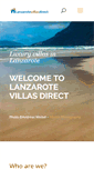 Mobile Screenshot of lanzarotevillasdirect.com